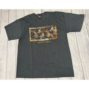 Vintage Sportex Apparel Grand Canyon Tribal Short Sleeve T Shirt Embroidered XL